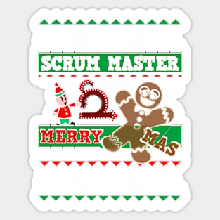 XMAS SWEATER SCRUM MASTER Sticker